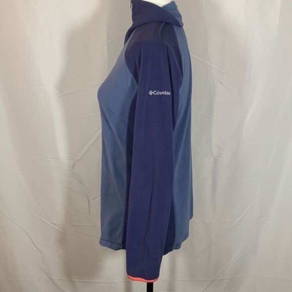 Columbia Blue Fuzzy Fleece Half-Zip Sweater - Picture 5 of 10